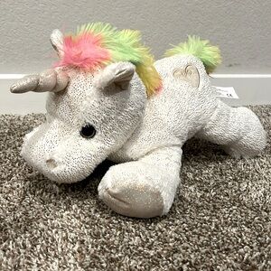 Kelly Toys Fantasy Pets 14” Laying Unicorn Soft Plush Toy (Used)